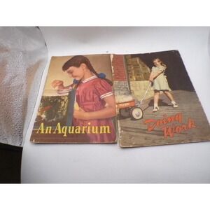 Vintage 1953 An Aquarium/ Doing Work Basic Science Education Series Book Lot 2